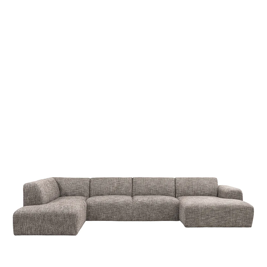 LABEL51 Sofa Verona links in Silencio Taupe, Detail 1