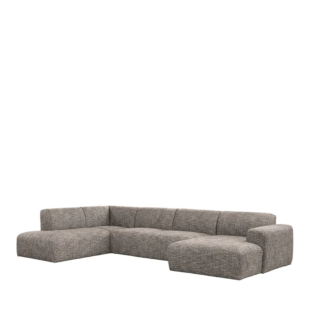 LABEL51 Sofa Verona links in Silencio Taupe, Detail 2