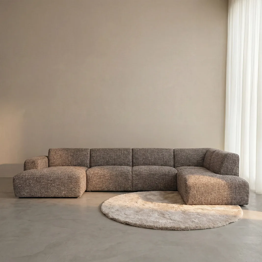 LABEL51 Sofa Verona rechts in Silencio Taupe