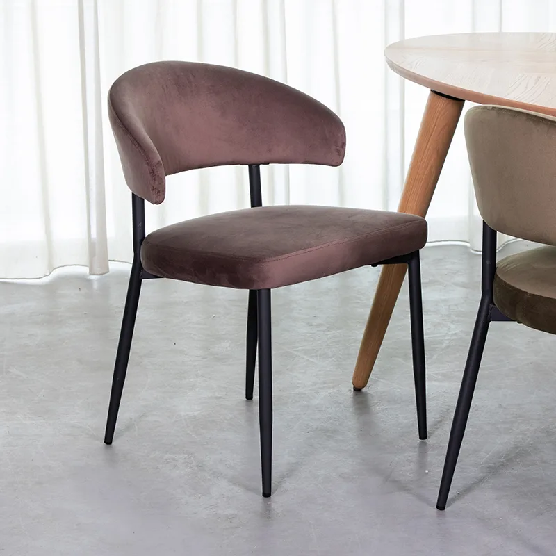 LABEL51 Esszimmerstuhl Bliss zwart metaal in Velvet Taupe
