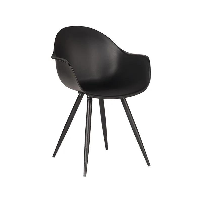 LABEL51 dining chair Luca black metal (PP)