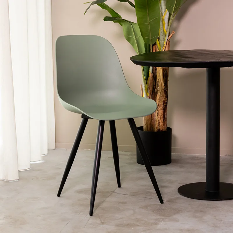LABEL51 dining chair Monza black metal - LABEL51
