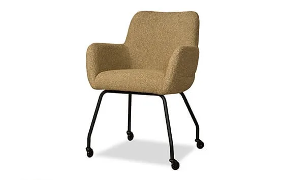 Esszimmerstuhl Carlijn mit Rollen | Lenselink - Lenselink Furniture