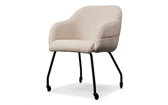 Esszimmerstuhl Isa mit Rollen | Lenselink - Lenselink Furniture