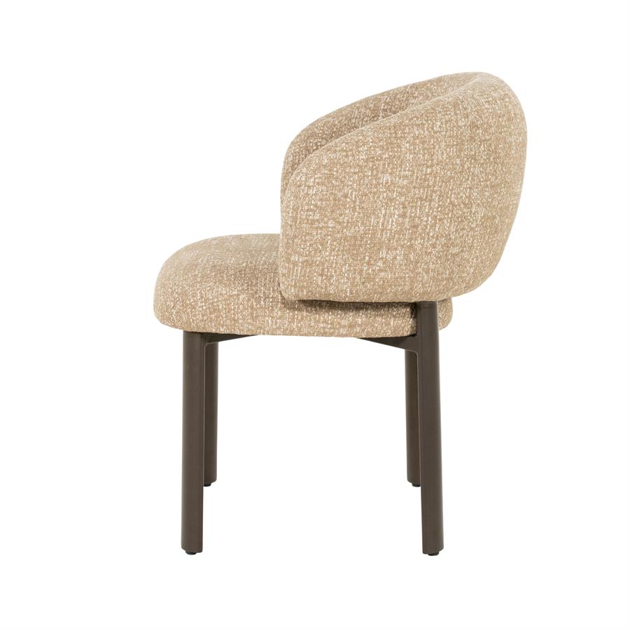 Dining chair Senna Punto (Fabric, Beige) - Eleonora