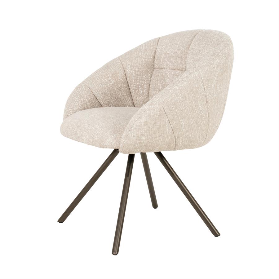Esszimmerstuhl Tara Punto (Stoff, Beige) - Eleonora