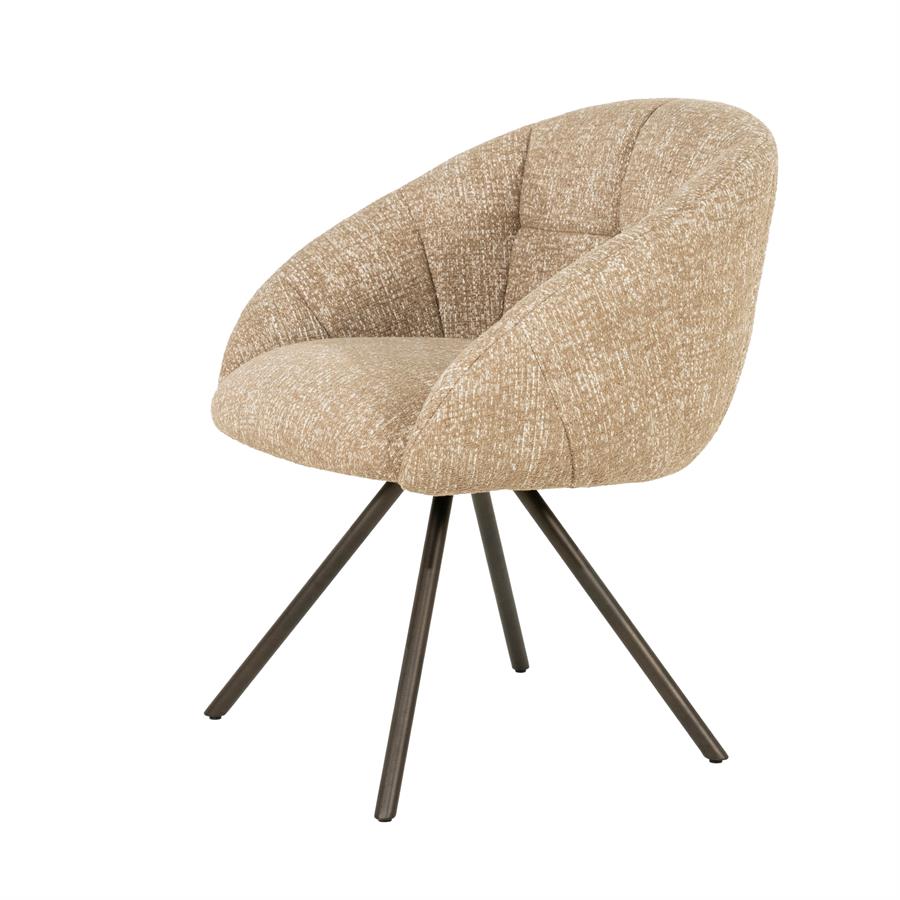 Esszimmerstuhl Tara Punto (Stoff, Beige) - Eleonora