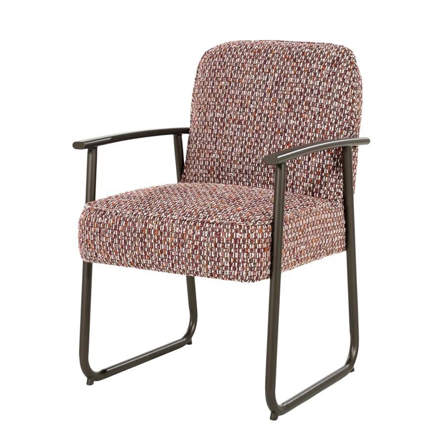 Esszimmerstuhl Norel Vive (Stoff & Metall, Beige) - Eleonora