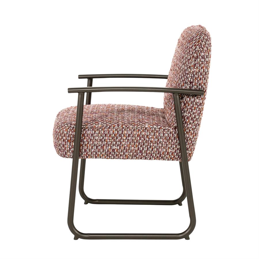 Esszimmerstuhl Norel Vive (Stoff & Metall, Beige) - Eleonora