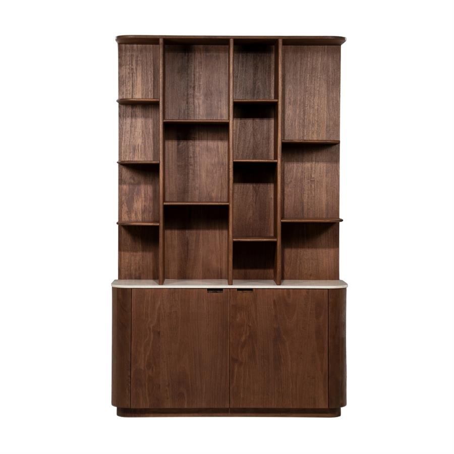 Highboard Vigo 139 x 220 cm (Mangoholz & botochino, Braun) - Eleonora