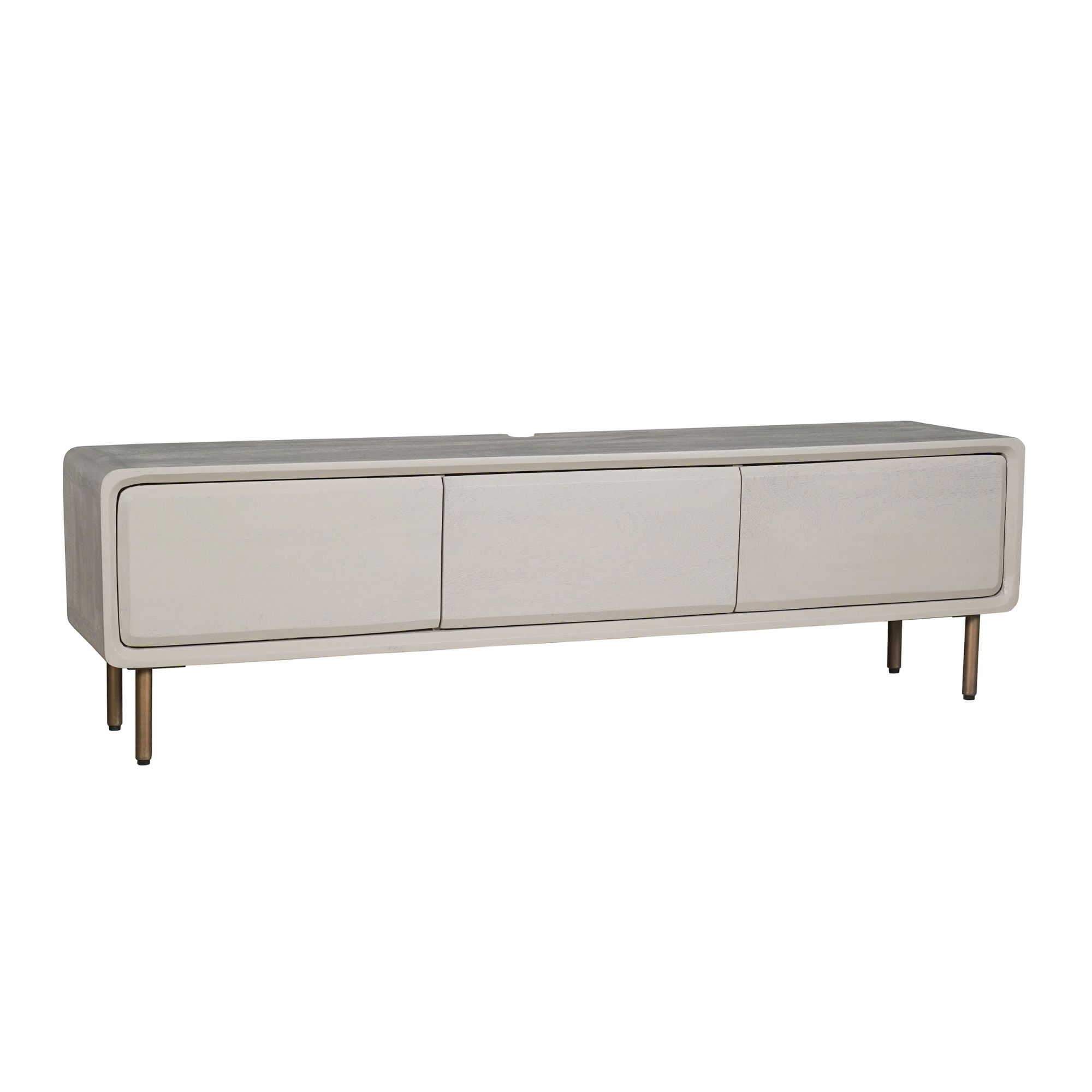 Zwevend tv meubel Allure Bruin Mangohout 160 cm - Starfurn - Zand