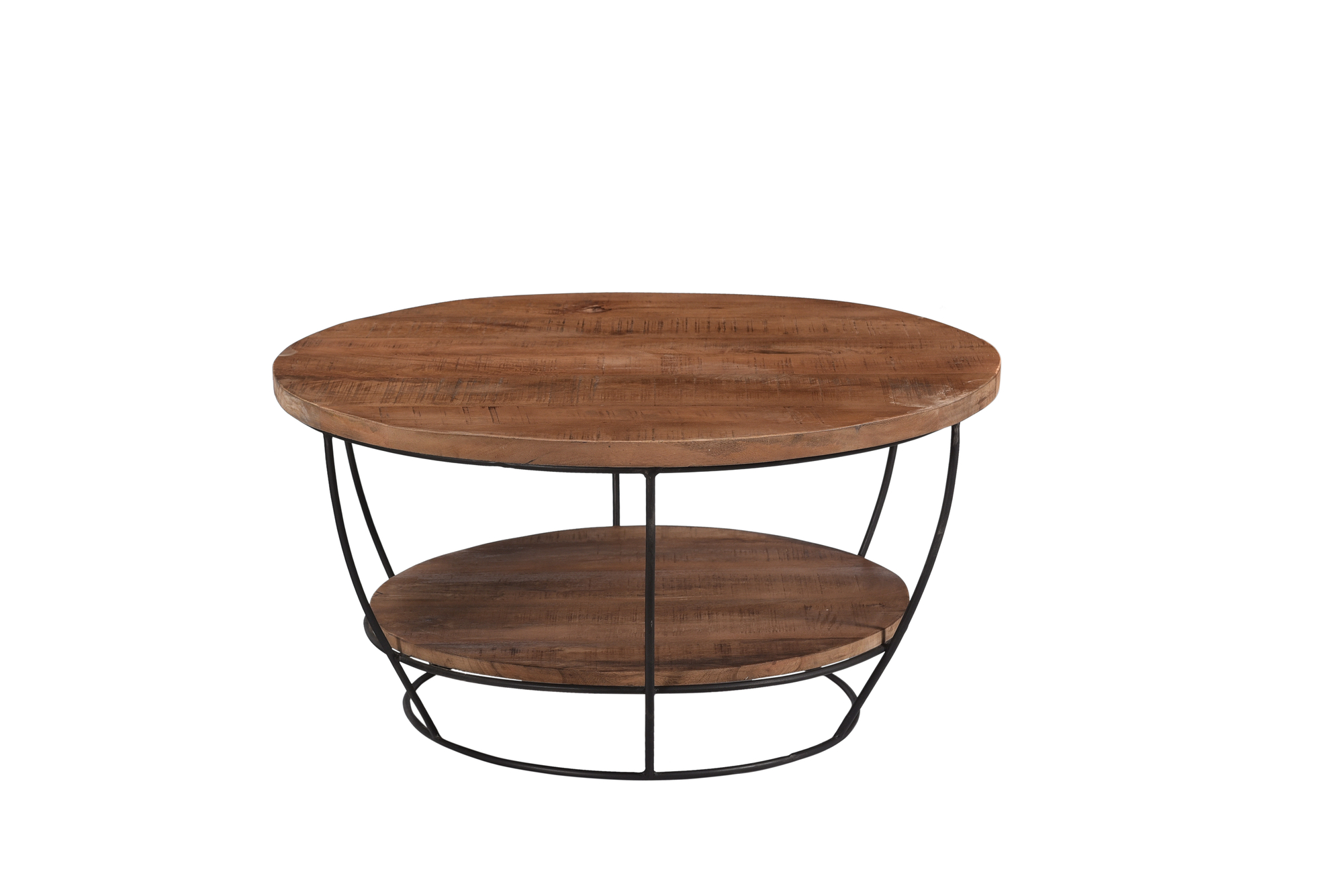Coffee Table Evan 65 cm (Mango wood, Black) - Brix