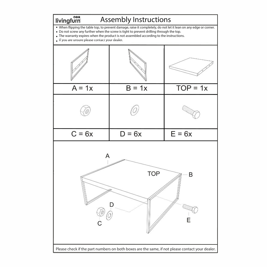 Salontafel Norris 60 cm - Livingfurn