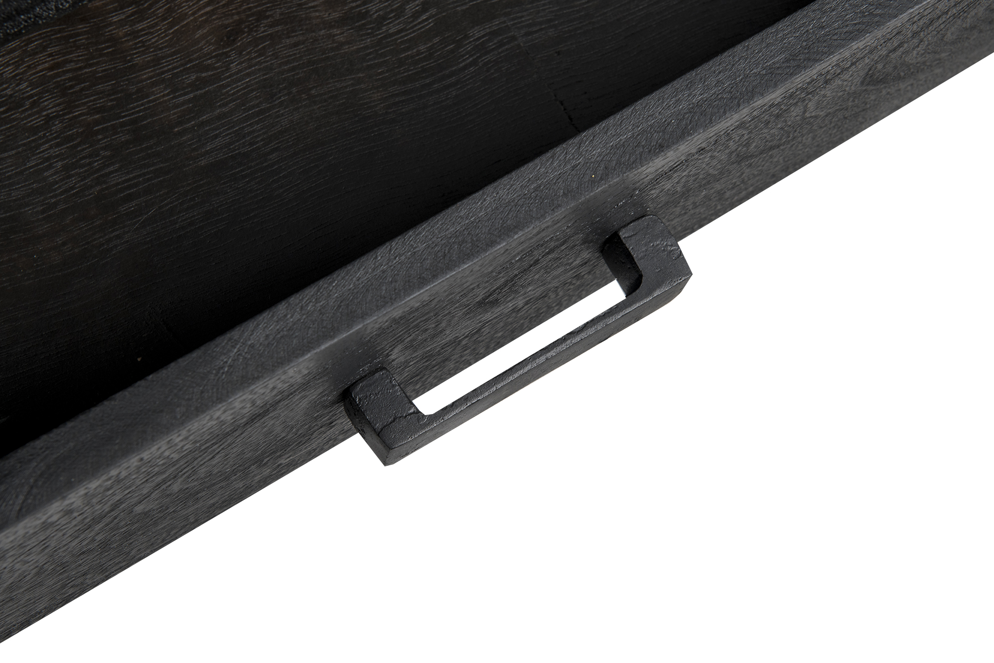 Sideboard Norris 180 cm (Mangoholz, Schwarz) - Livingfurn