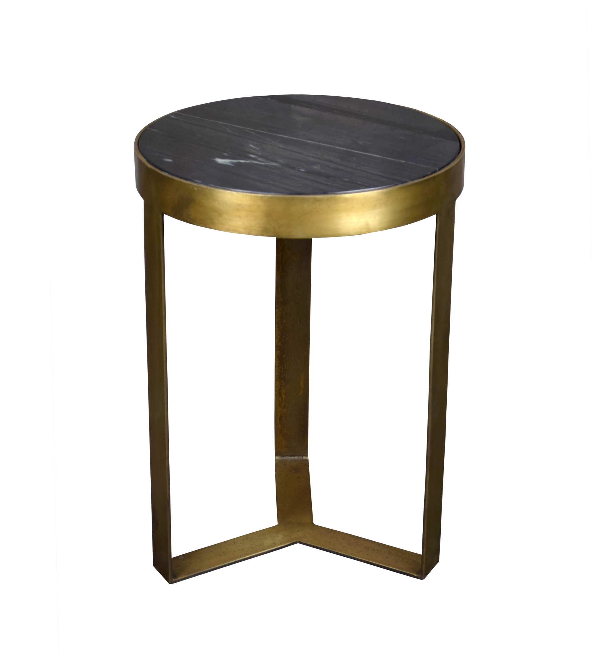 Salontafel Glennis Marble Black Gold 40 cm - Livingfurn