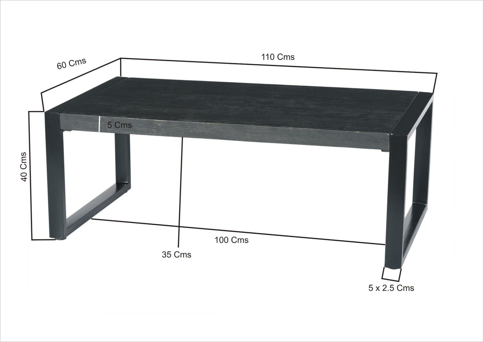 Coffee table Norris 110x60 cm - Livingfurn