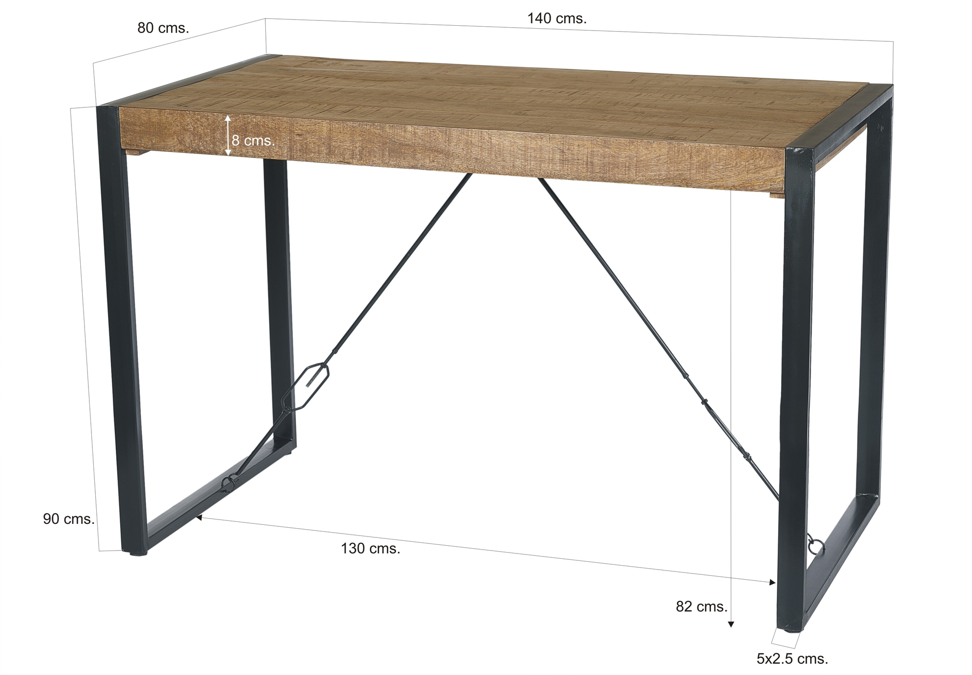 Nairobi Bar Table 140cm - Livingfurn