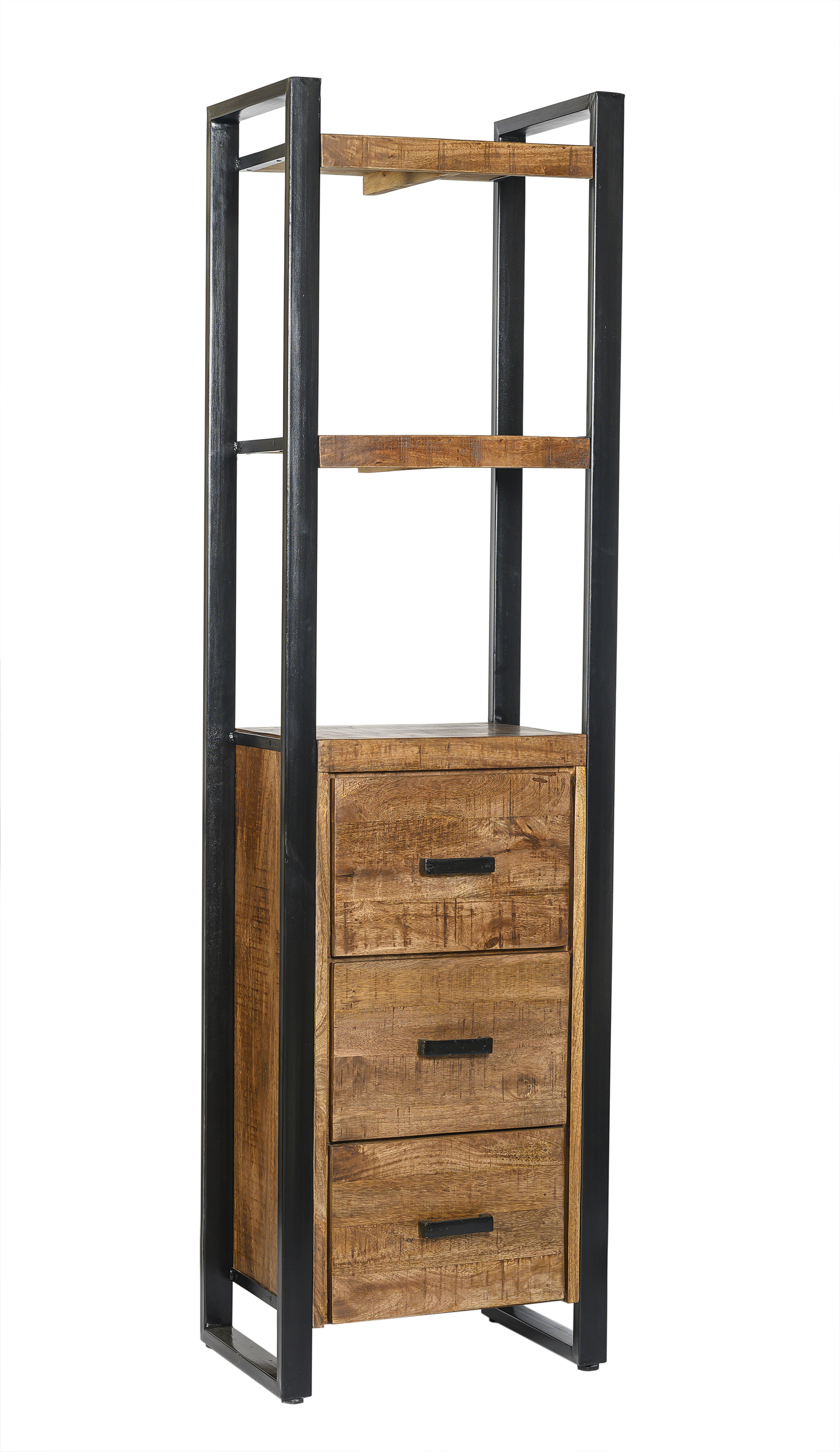 Nairobi Bookcase 3 drawers 55 cm - Livingfurn
