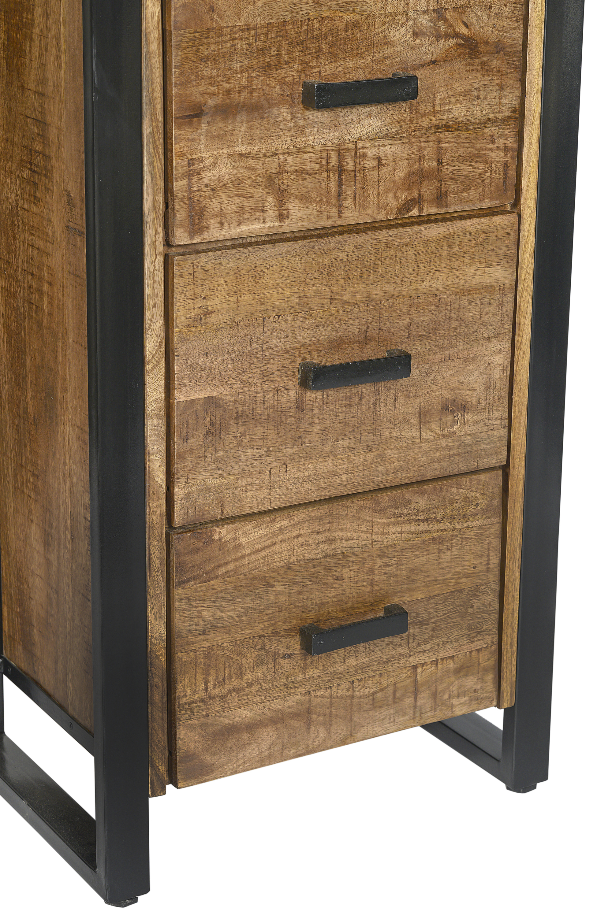 Nairobi Bookcase 3 drawers 55 cm - Livingfurn