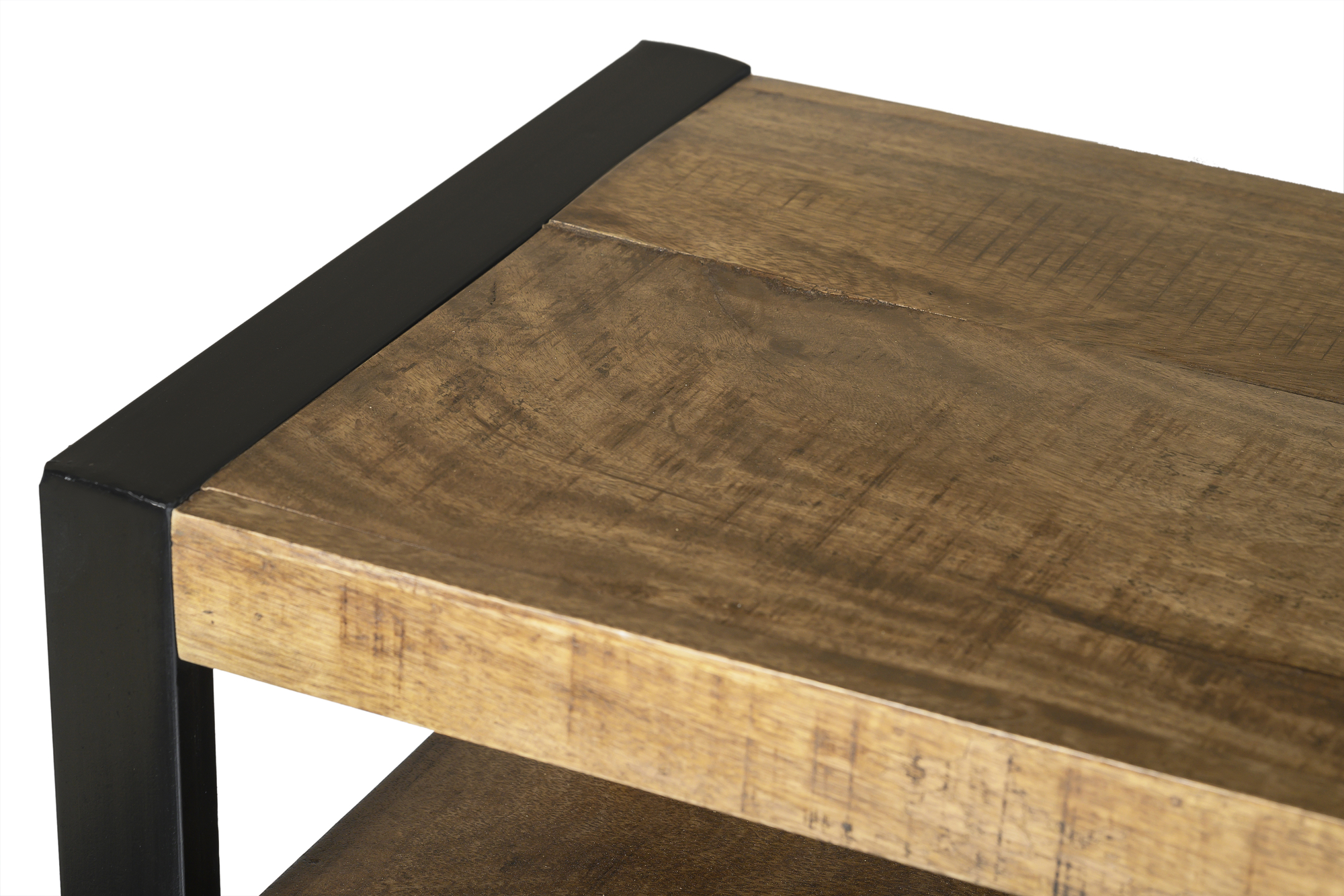 Sideboard Nairobi 180 cm (Mangoholz, Schwarz) - Livingfurn