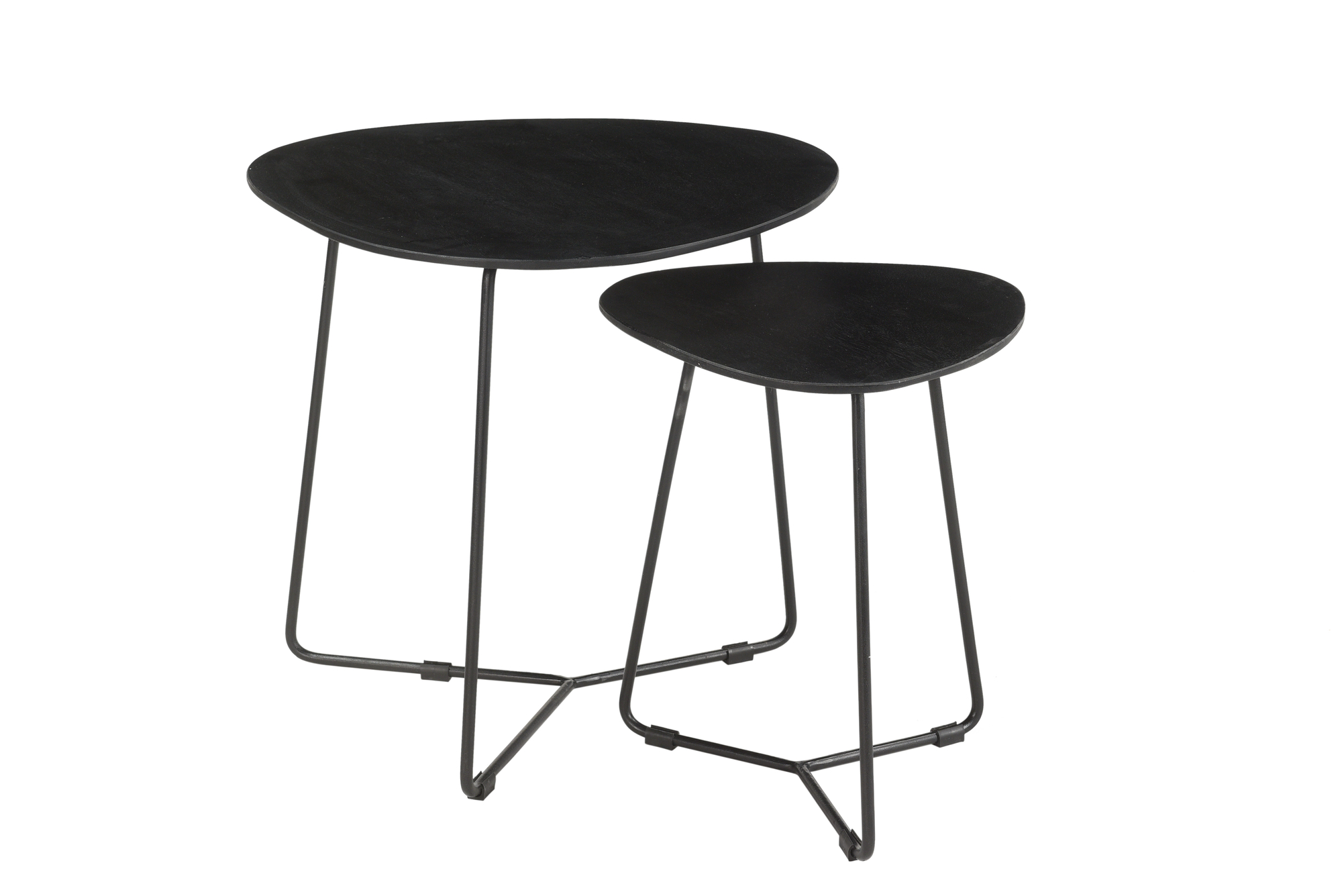 Couchtisch Ivy black Set aus 2 - Brix