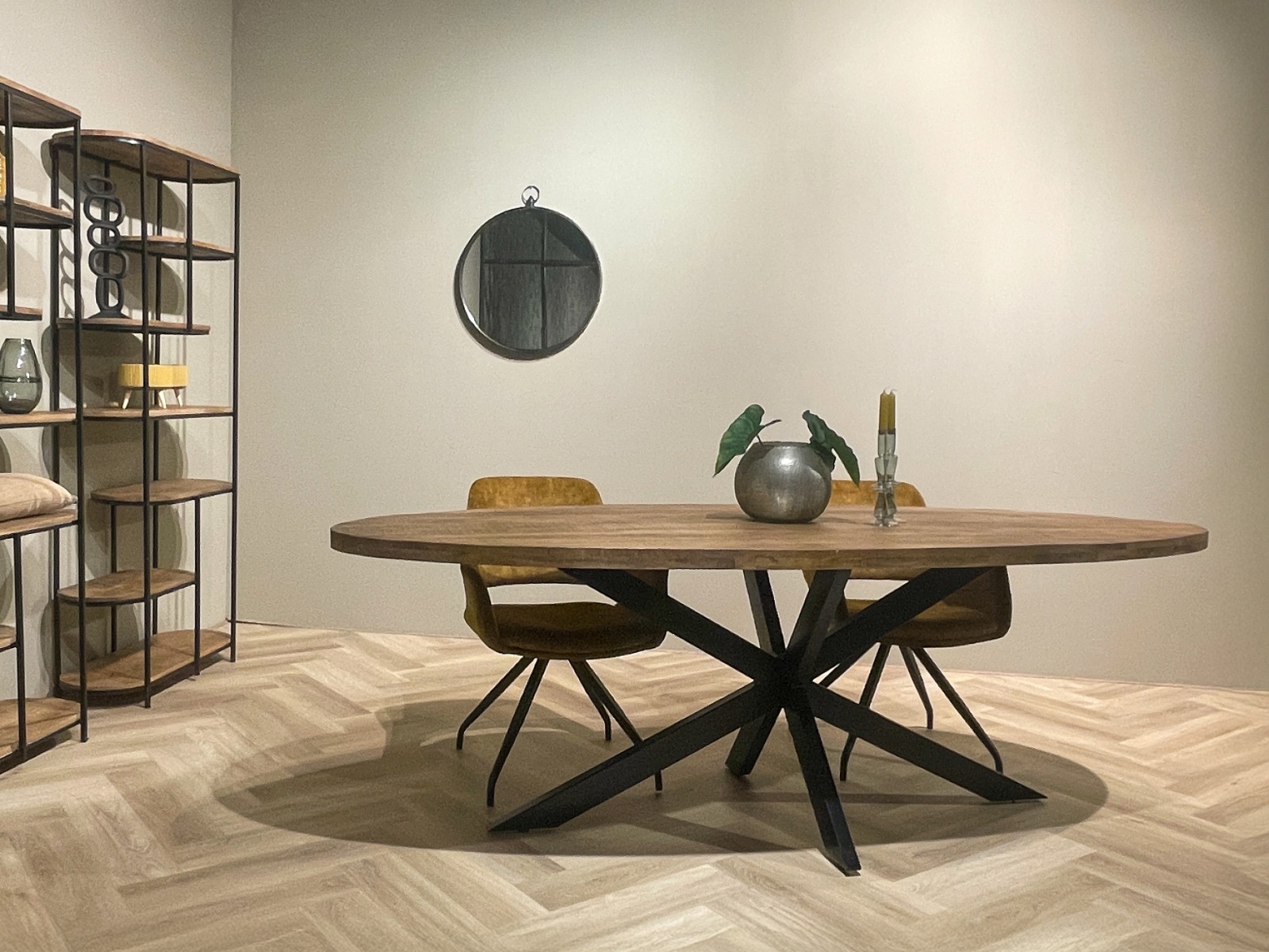Eettafel Rocky Oval 160 cm - Livingfurn
