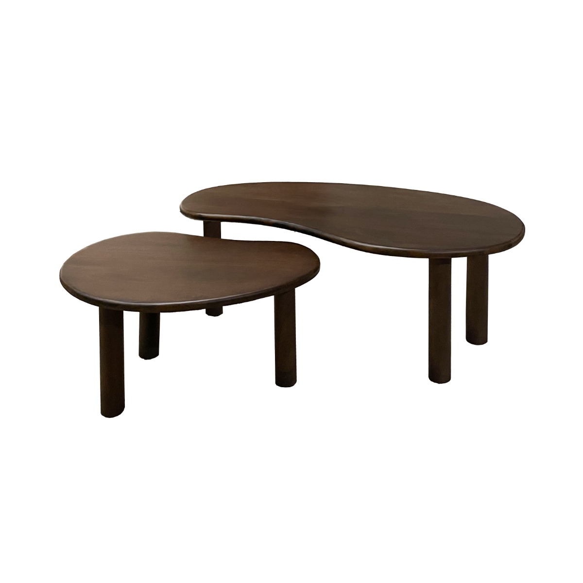 Couchtisch Nubi Brown Set aus 2 - Brix
