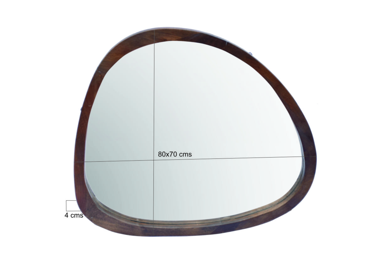 Spiegel Joy Walnut (Mangoholz, Braun) - Brix