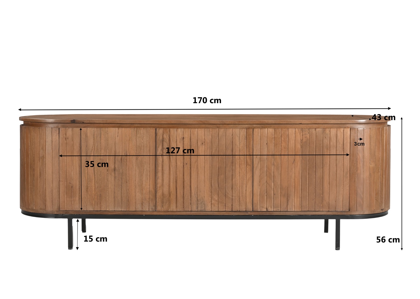 TV Unit Noor 170cm - Livingfurn