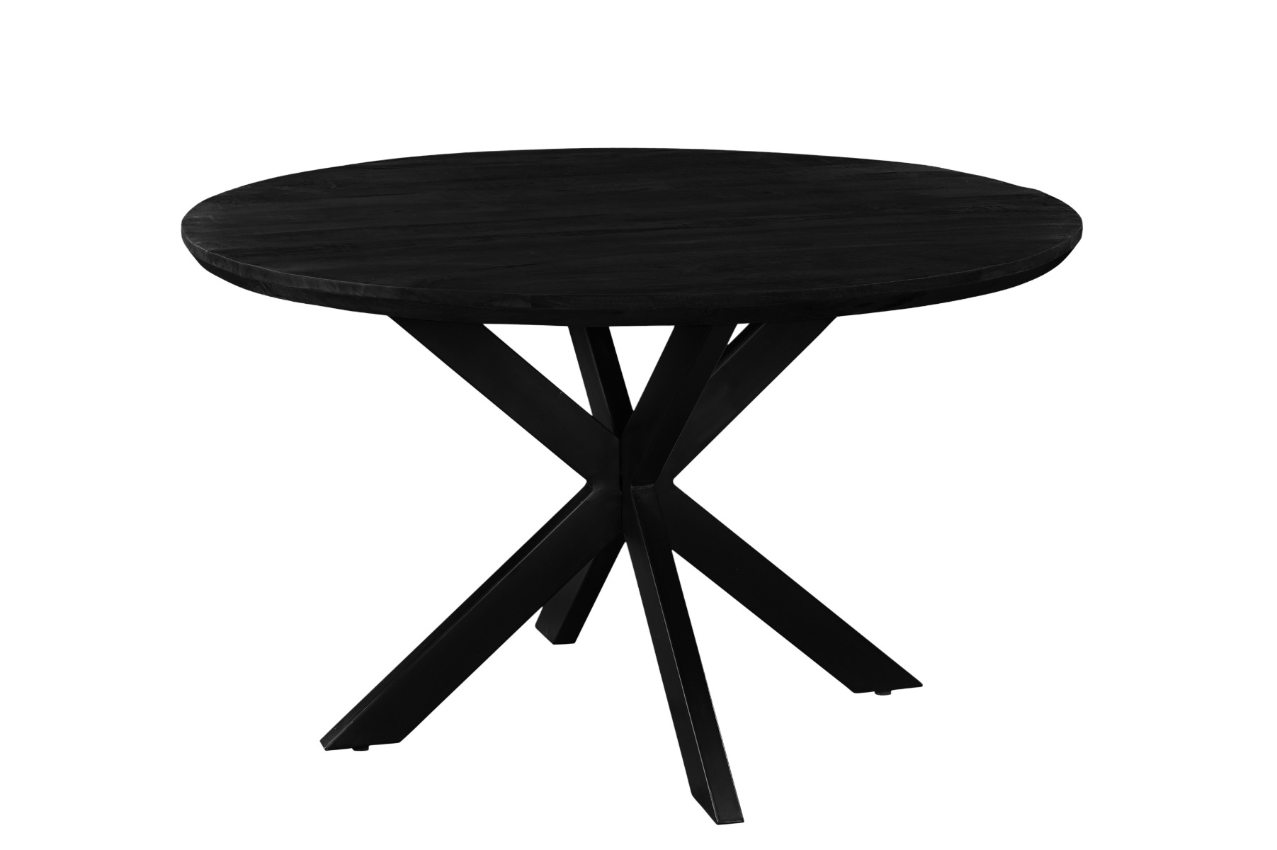 Eettafel Jesper Round Black 120cm - Livingfurn