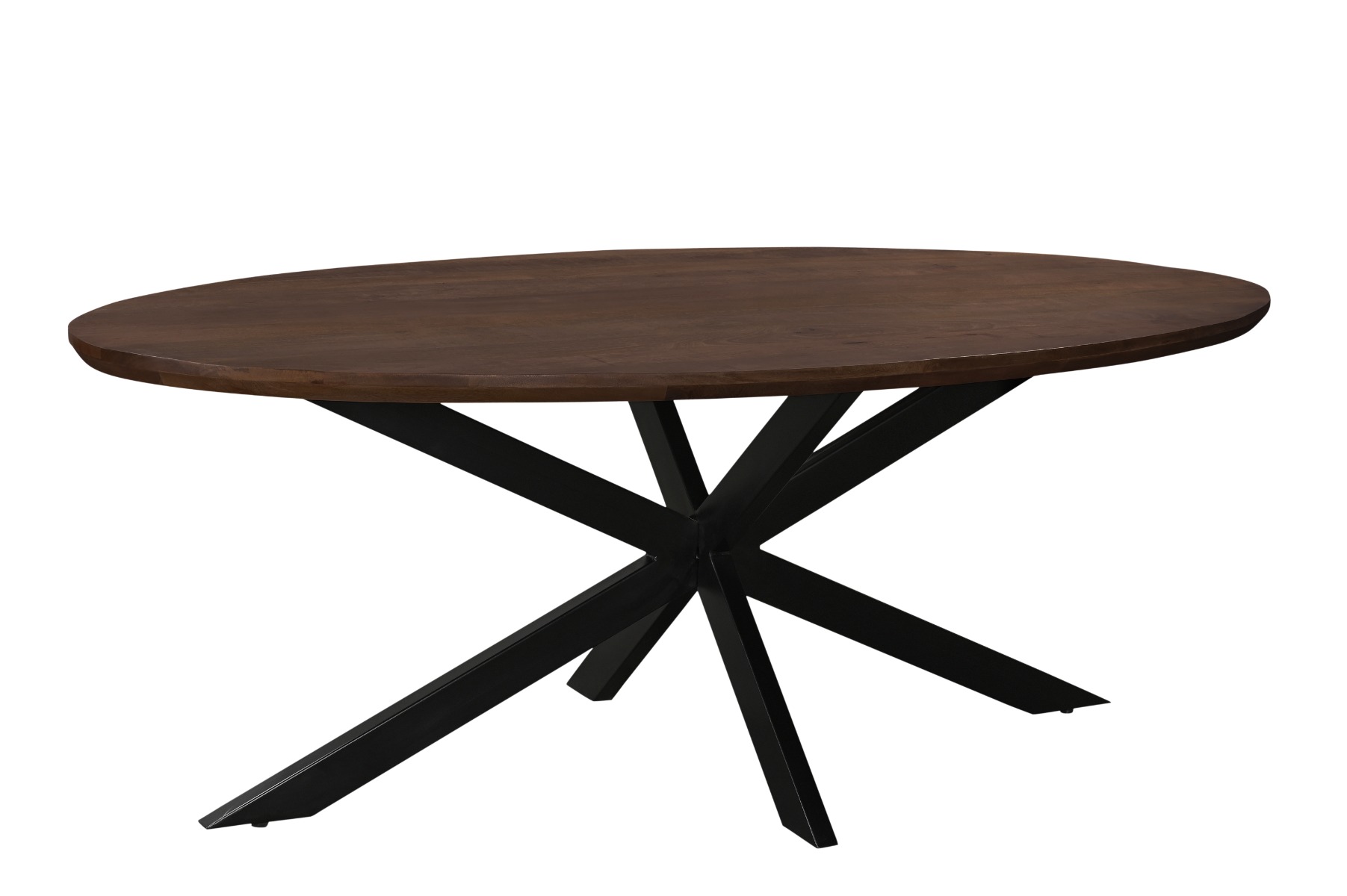 Dining Table Jesper Oval Brown 210 cm - Livingfurn