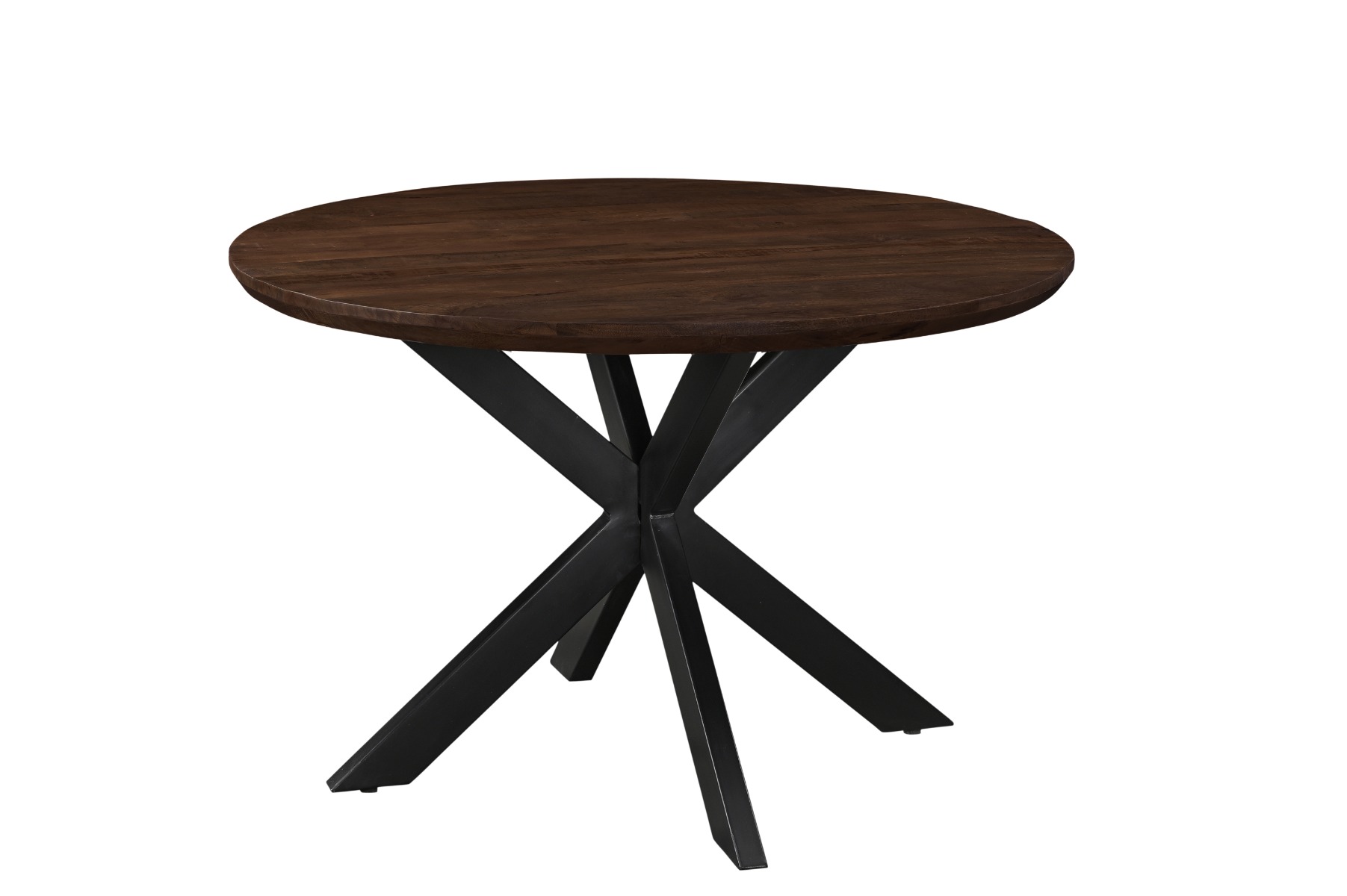 Eettafel Jesper Round Brown 120cm - Livingfurn