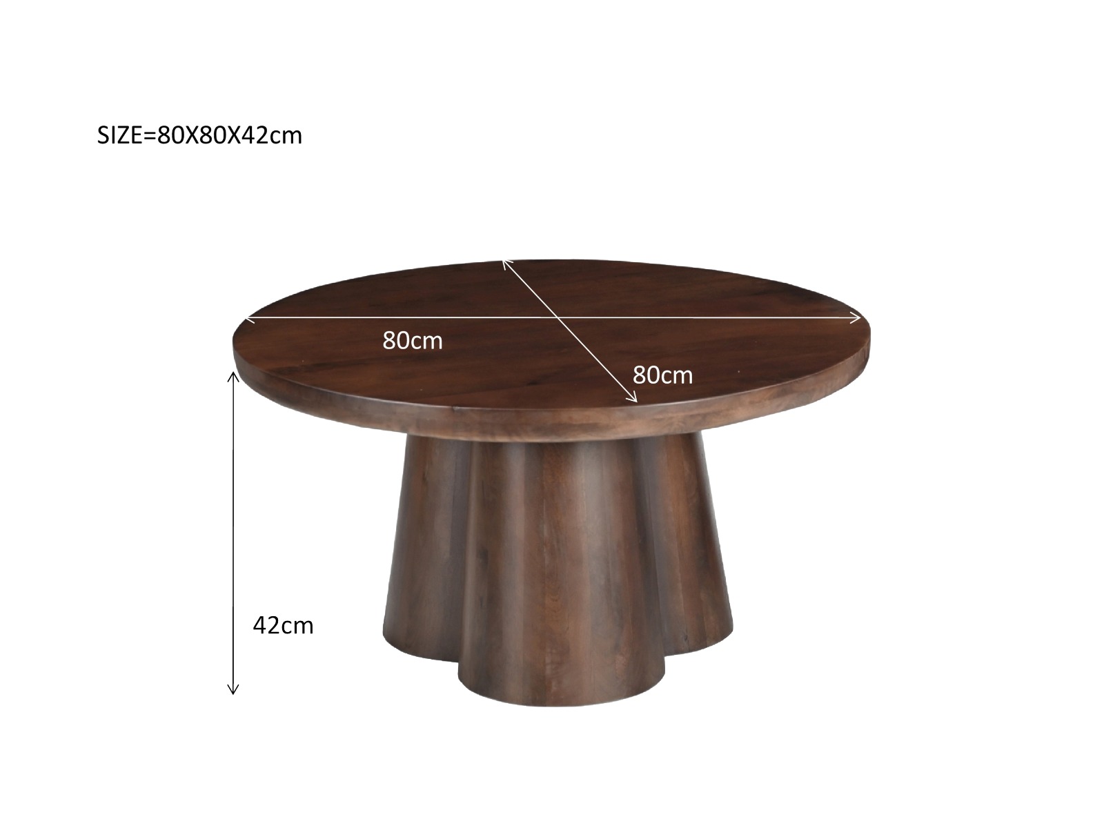 Salontafel Clubs 80cm - Brix