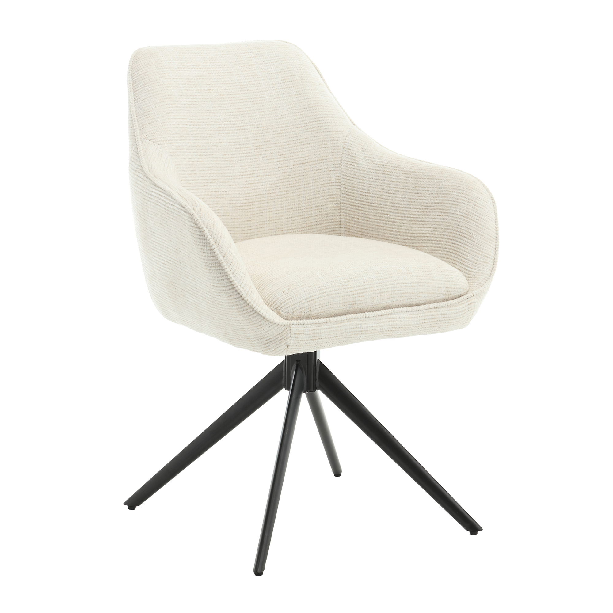 Esszimmerstuhl Thomas Sand (Stoff, Braun) - Livingfurn