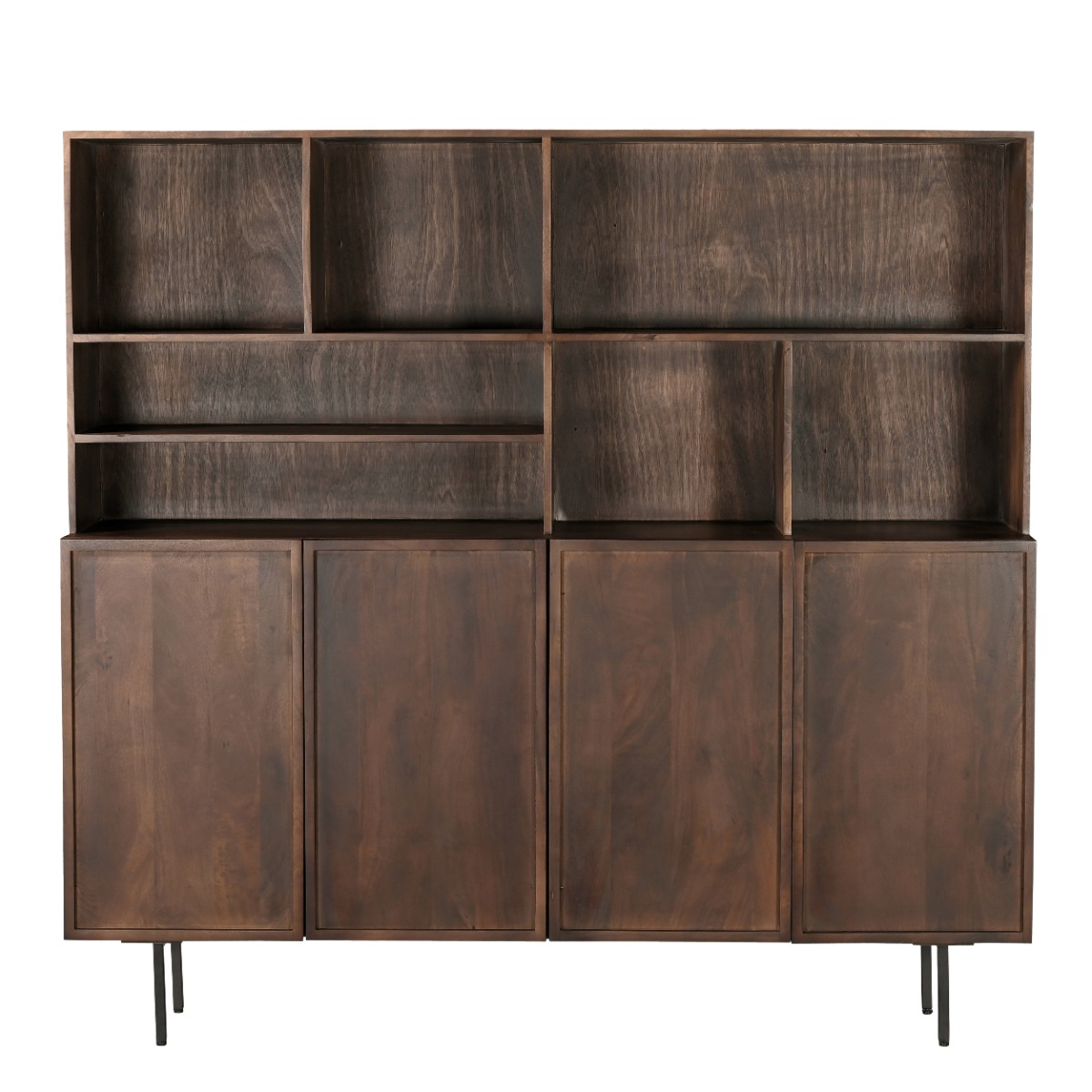 Schrank Elan Brown 180cm (Mangoholz, Braun) - Livingfurn