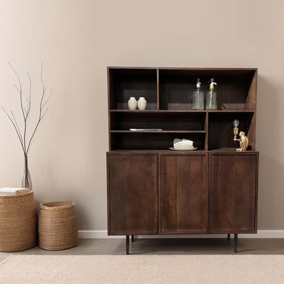 Schrank Elan Brown 135cm - Livingfurn