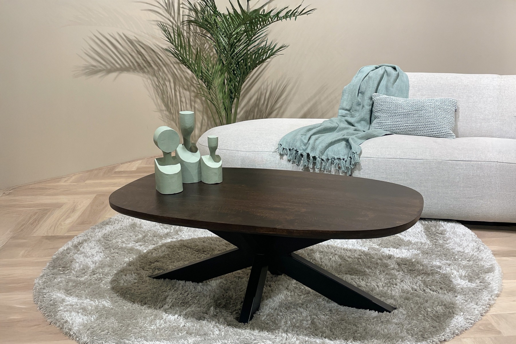 Coffee Table Jesper Brown 120cm - Livingfurn