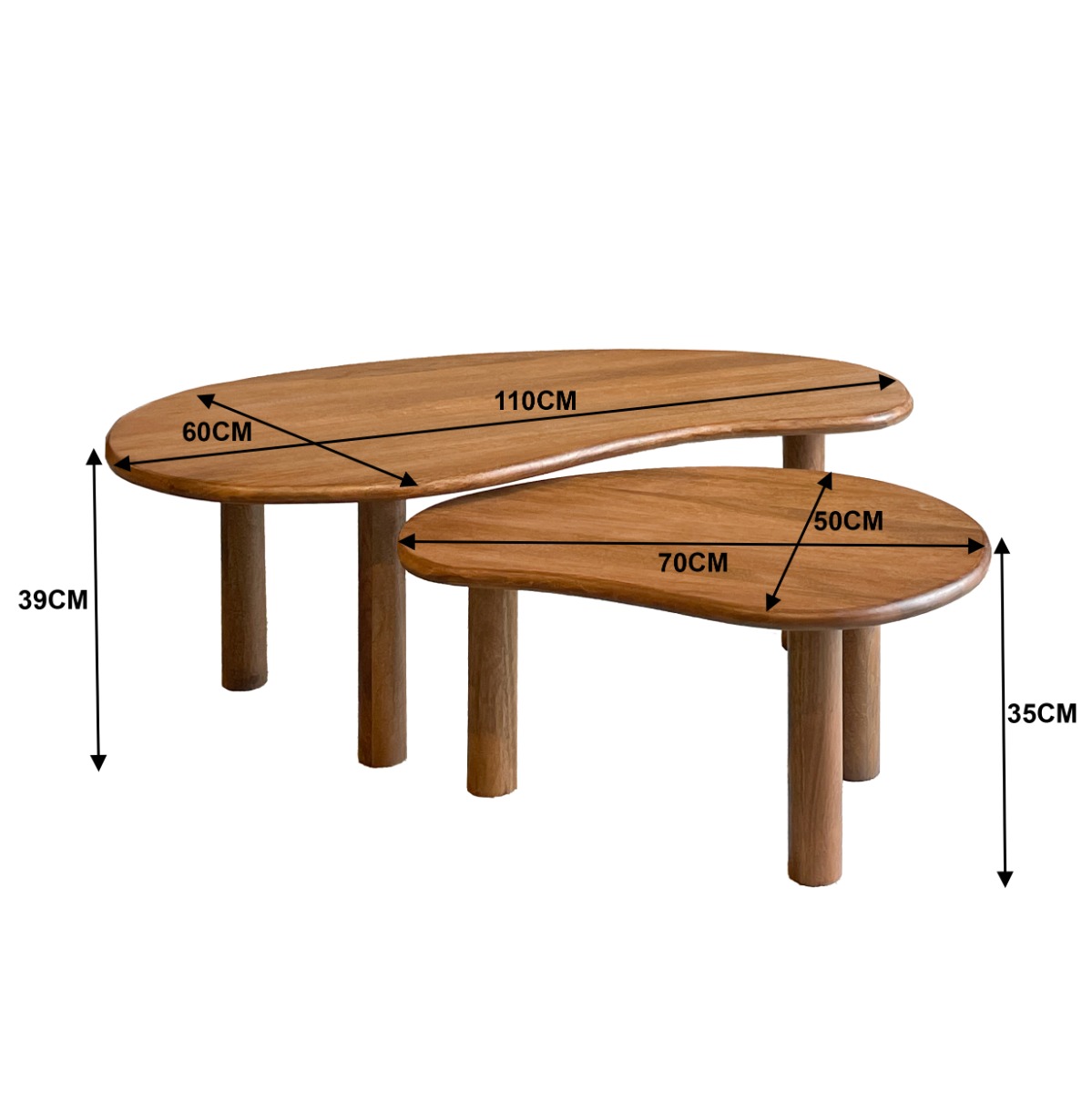 Coffee Table Nubi set of 2 - Livingfurn