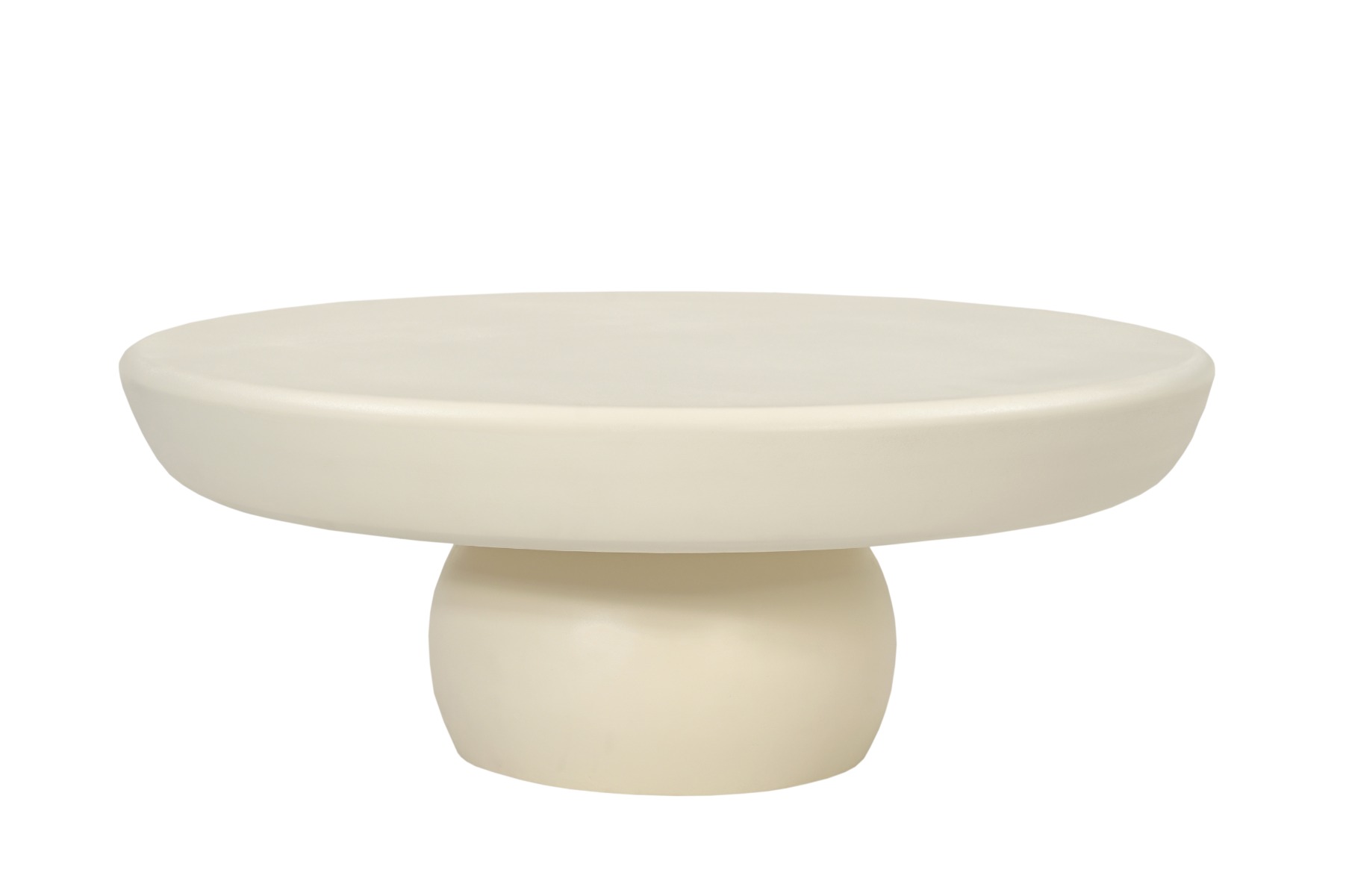 Couchtisch Dune 80cm (Beton, Creme Weiß) - Brix