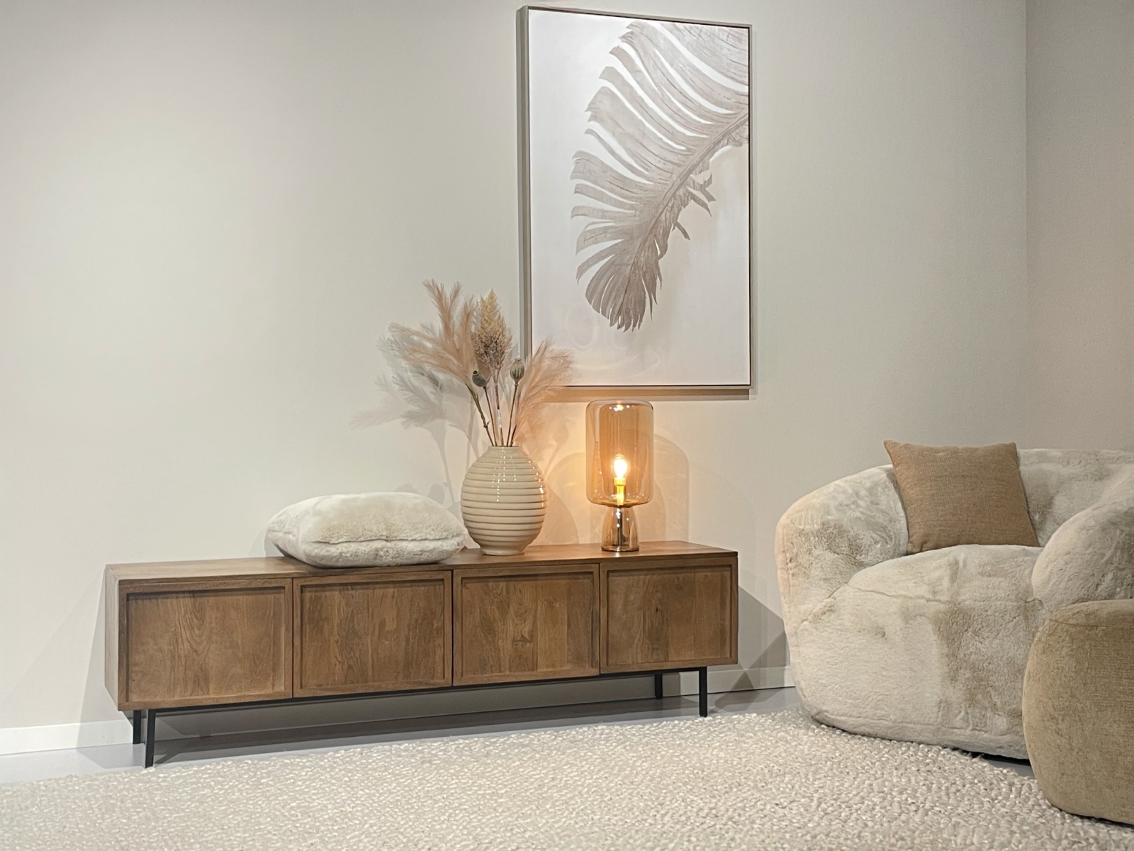 TV-Möbel Elan 180cm (Mangoholz, Braun) - Livingfurn