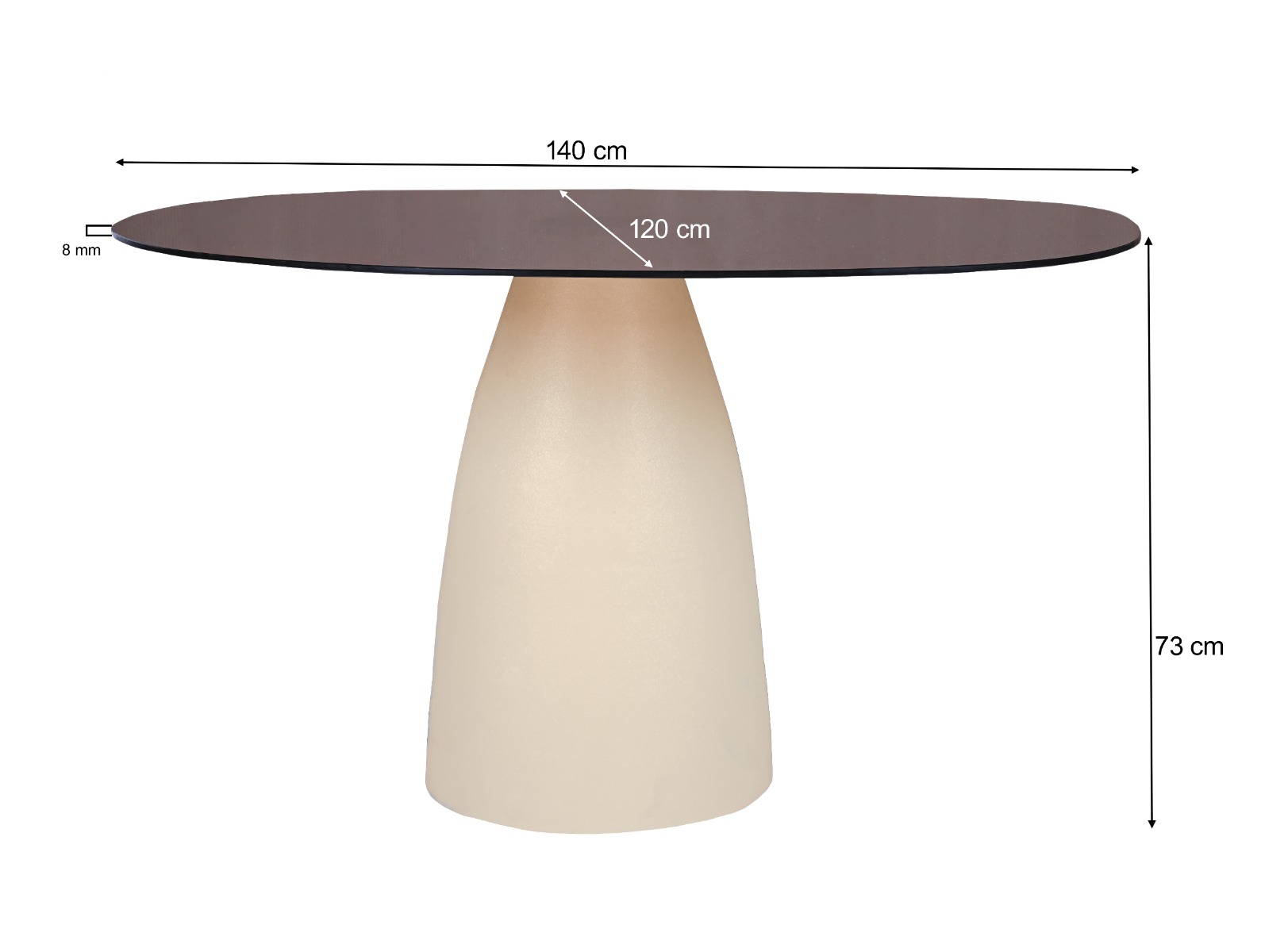 Esstisch Mylon 140 cm - Brix