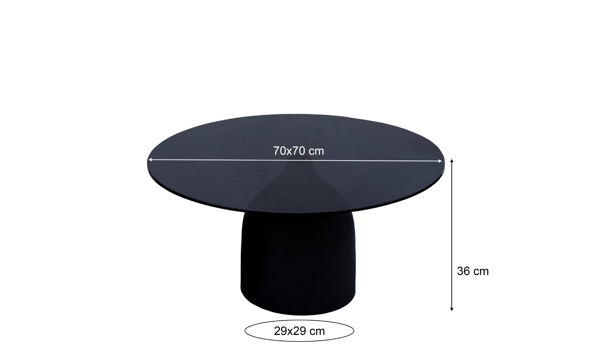 Beistelltisch Isa Black 70 cm - Brix