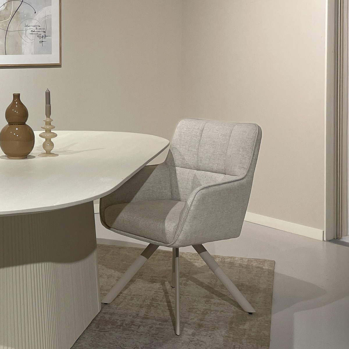 Eetkamerstoel Tori Sand Natural - Livingfurn