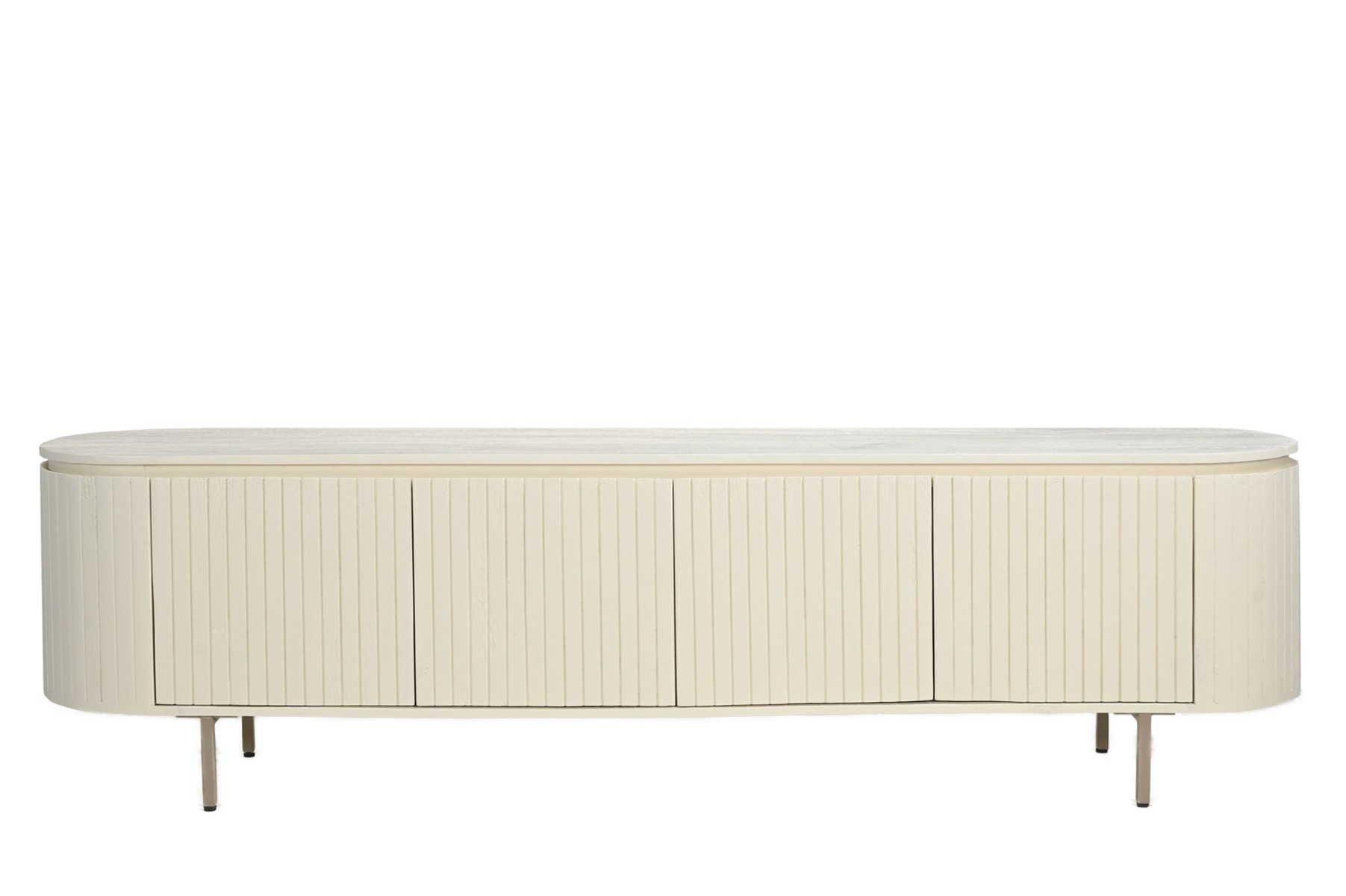 TV-Möbel Patou 210 cm (Mangoholz, Beige) - Livingfurn