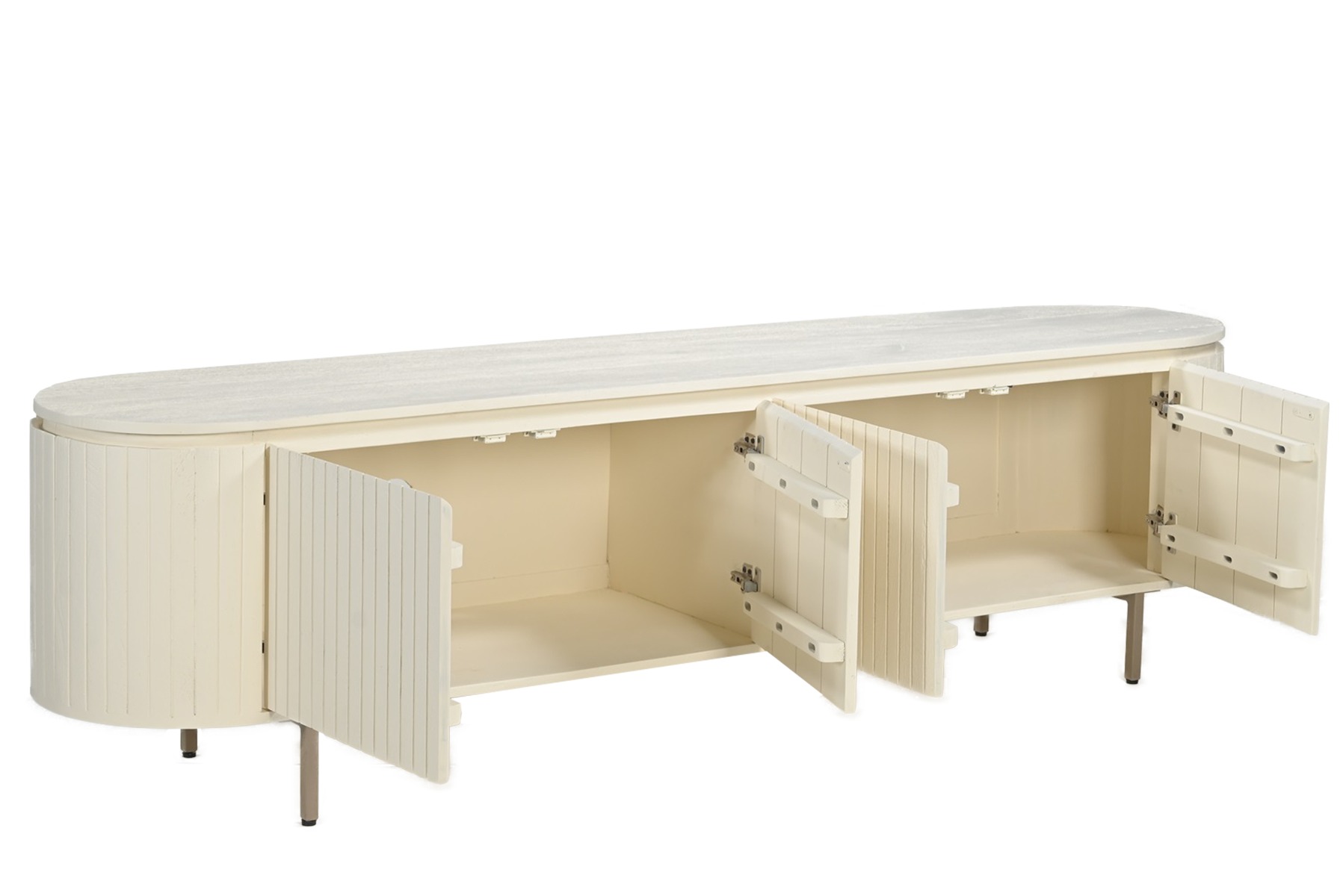 TV-Möbel Patou 210 cm (Mangoholz, Beige) - Livingfurn