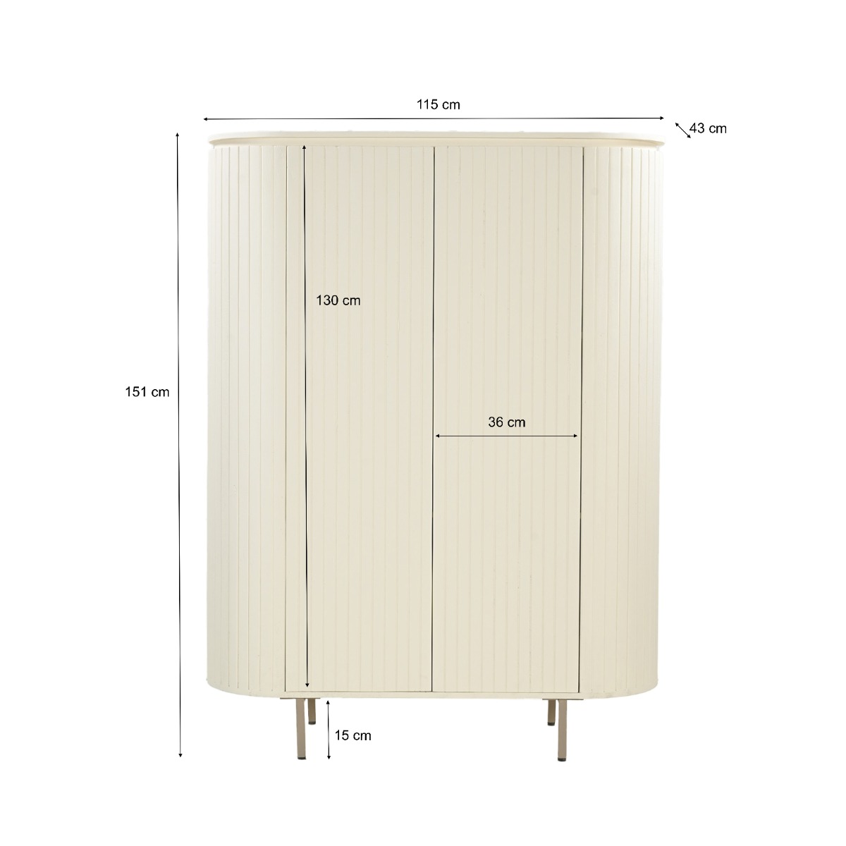 Opbergkast Patou 150 cm - Livingfurn