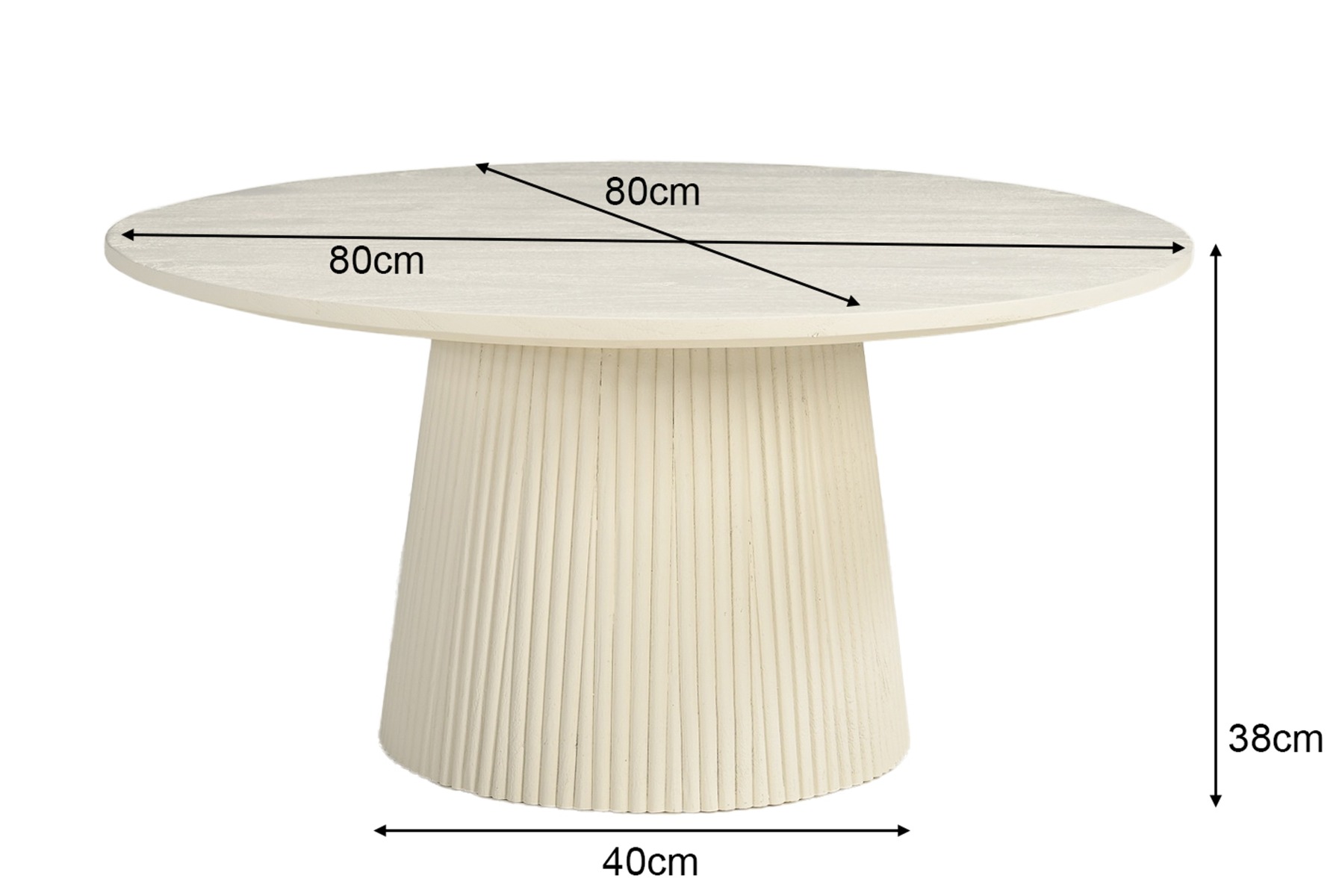 Salontafel Patrice 80cm - Livingfurn