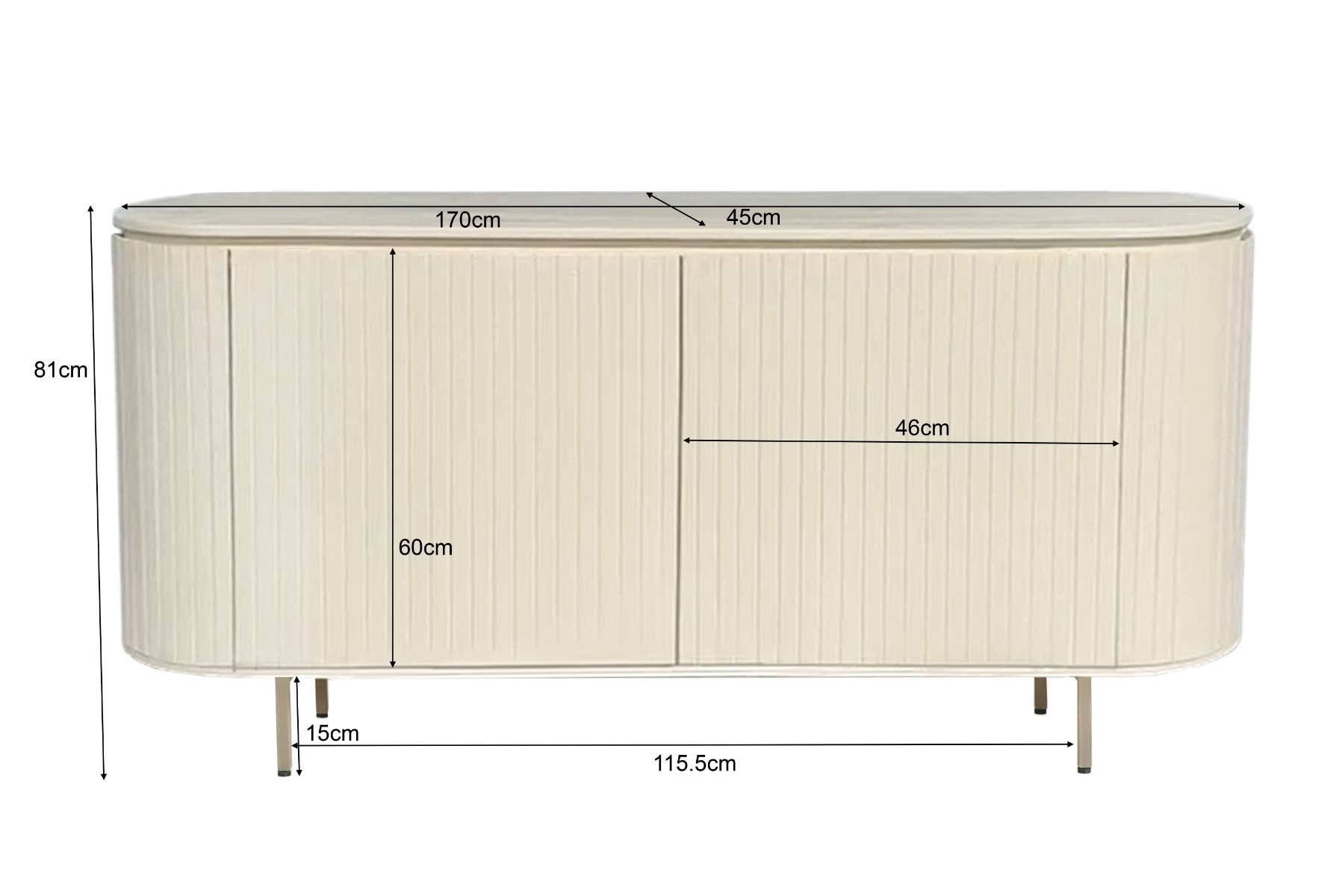 Sideboard Patou 170cm - Livingfurn
