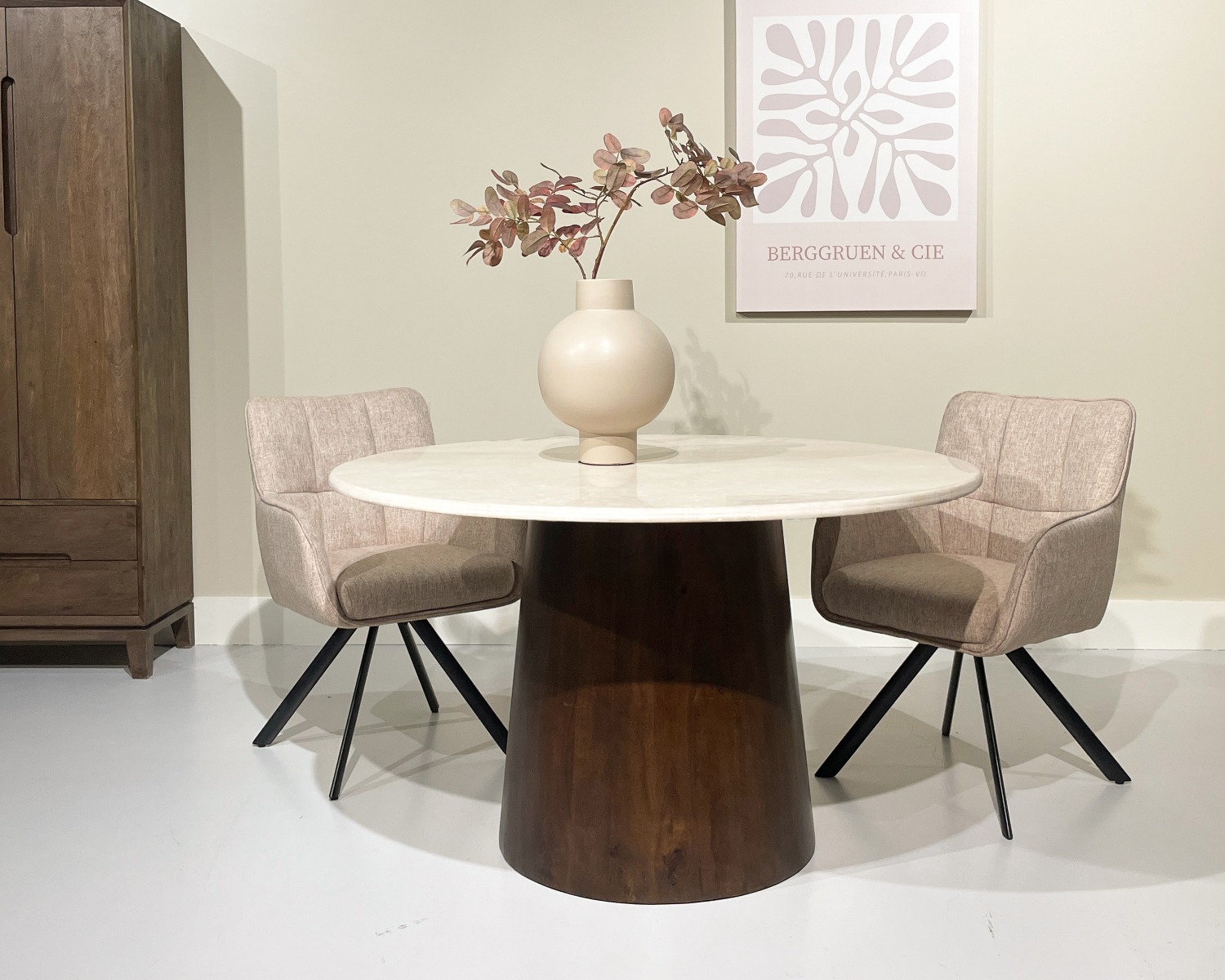 Eettafel Bottecino Round 130cm - Brix