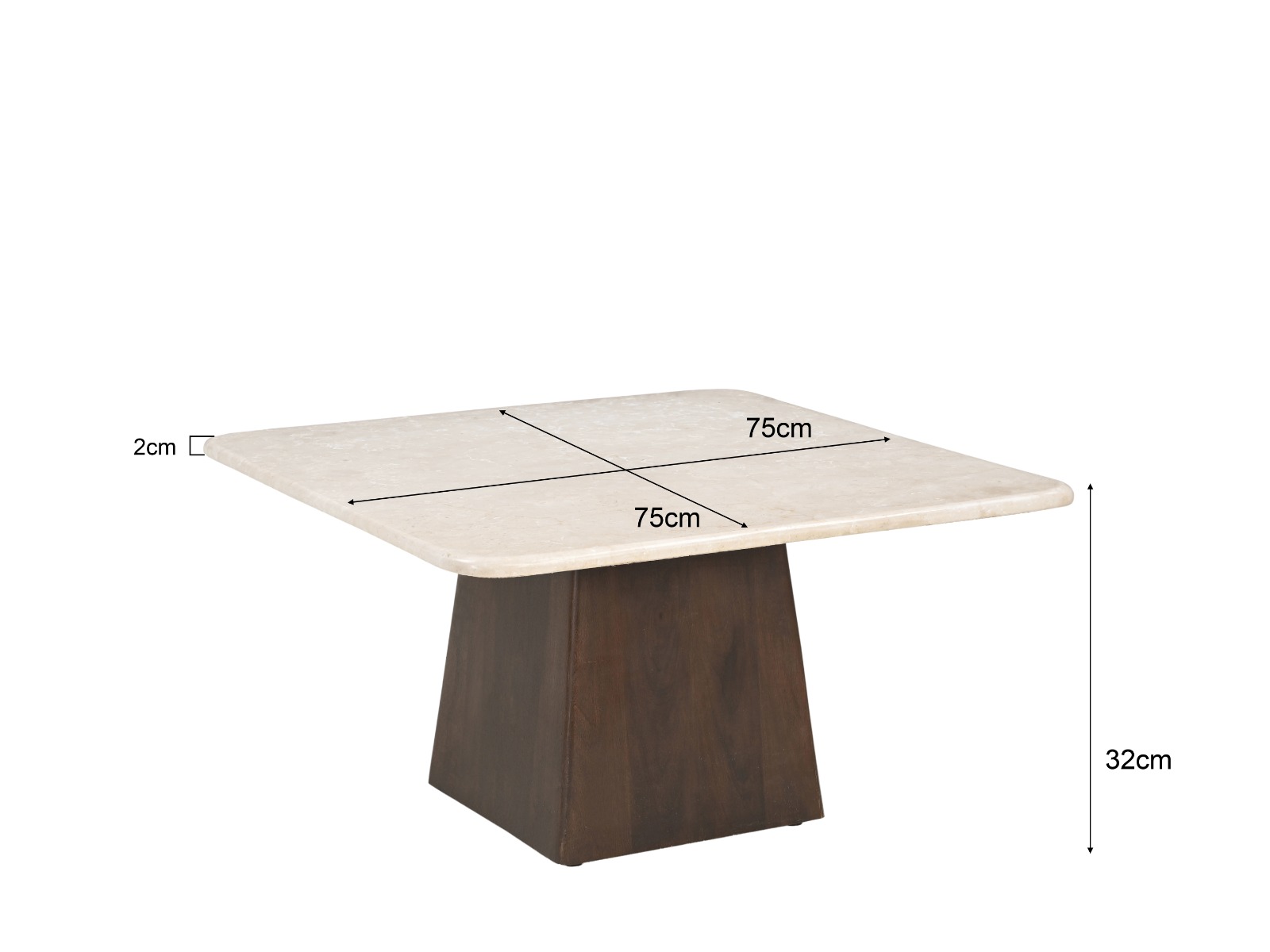 Salontafel Bottecino 75cm - Brix